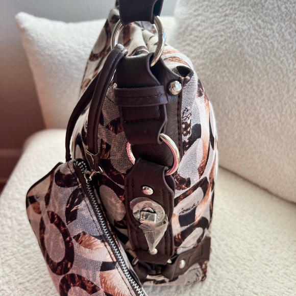 Coach Op Art Tote or Diaper Bag w/Wristlet NWT Zebra Y2K - Picture 5 of 16